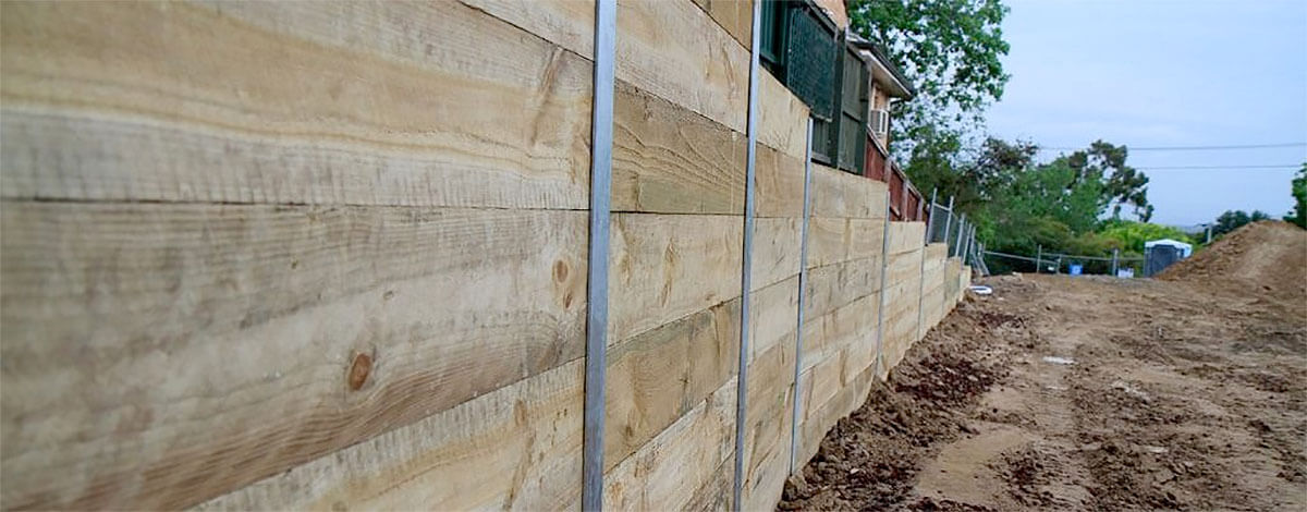 Timber Retaining Wall